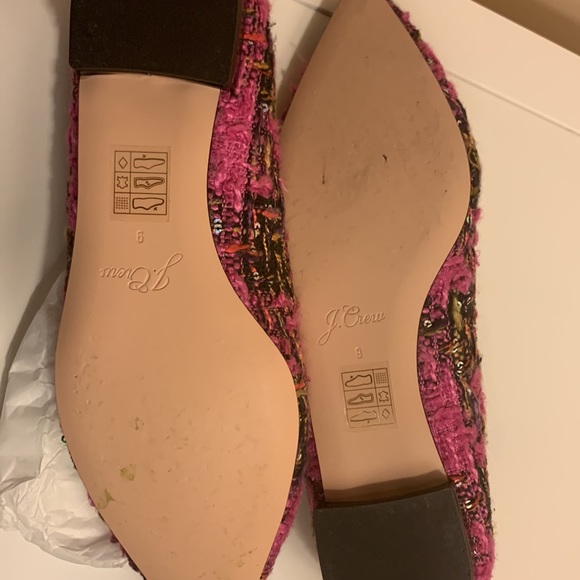 J. Crew tweed flats with rhinestones - Picture 3 of 5